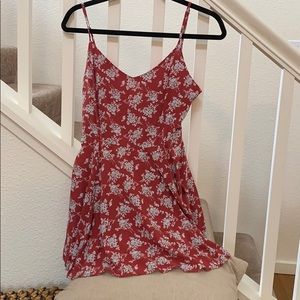 Red floral Blush (heart) J Dress